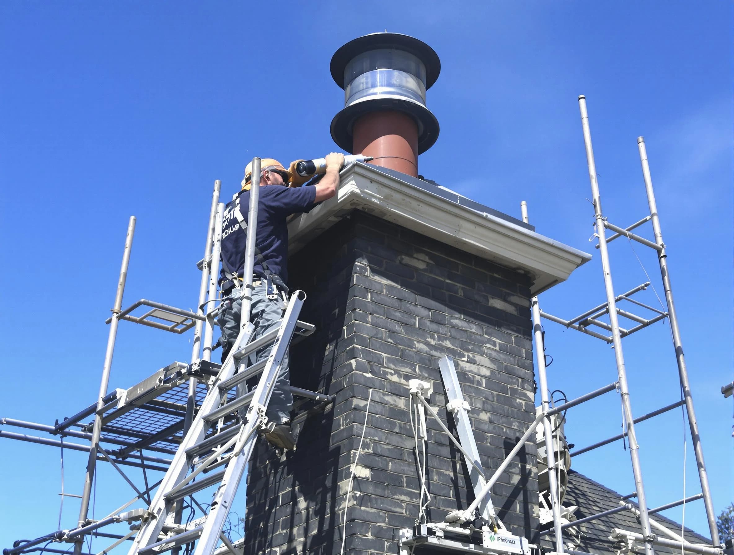 Sturdy chimney crown finished by Chickasha Chimney Sweep in Chickasha, OK