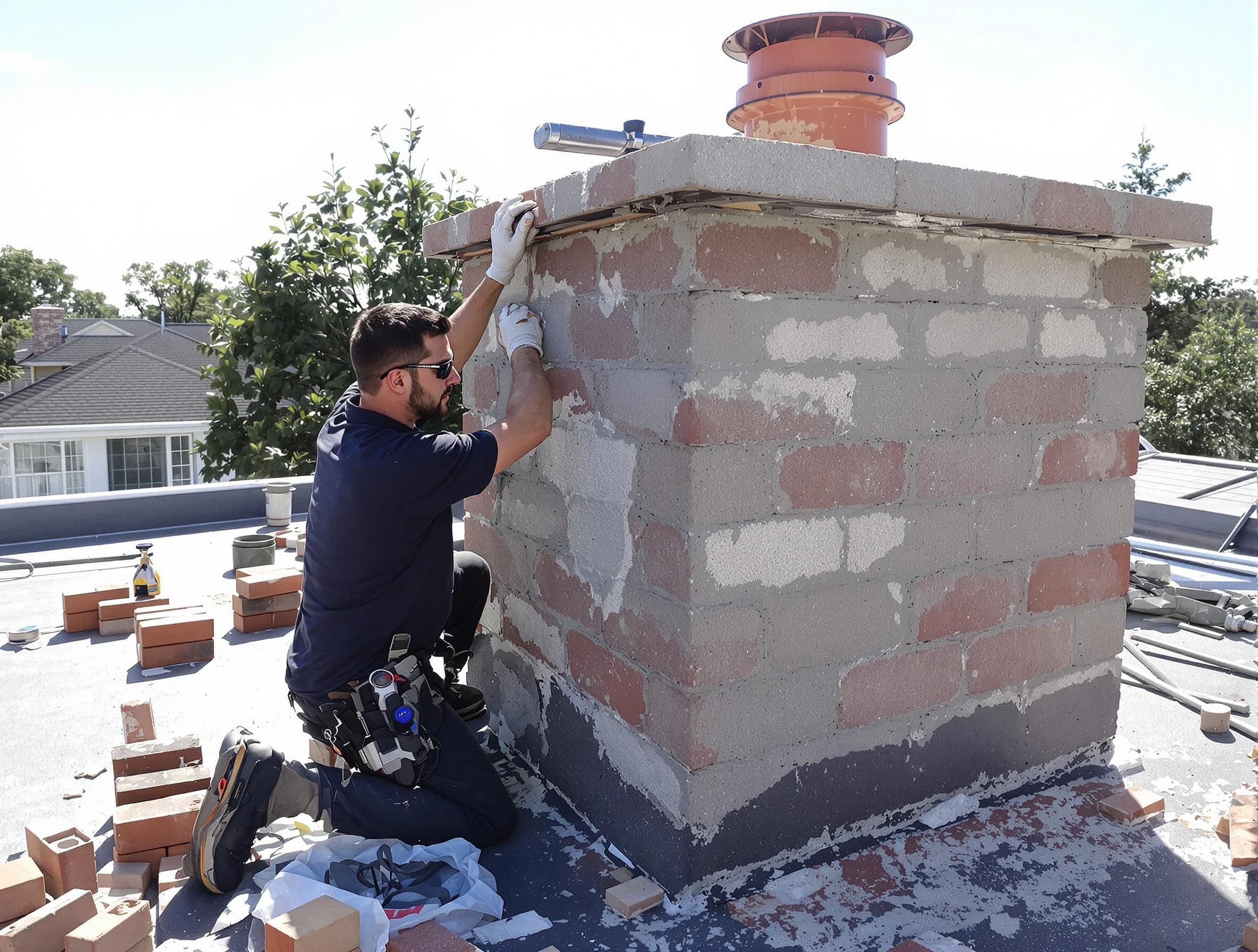 Advanced chimney repair process by Chickasha Chimney Sweep in Chickasha, OK