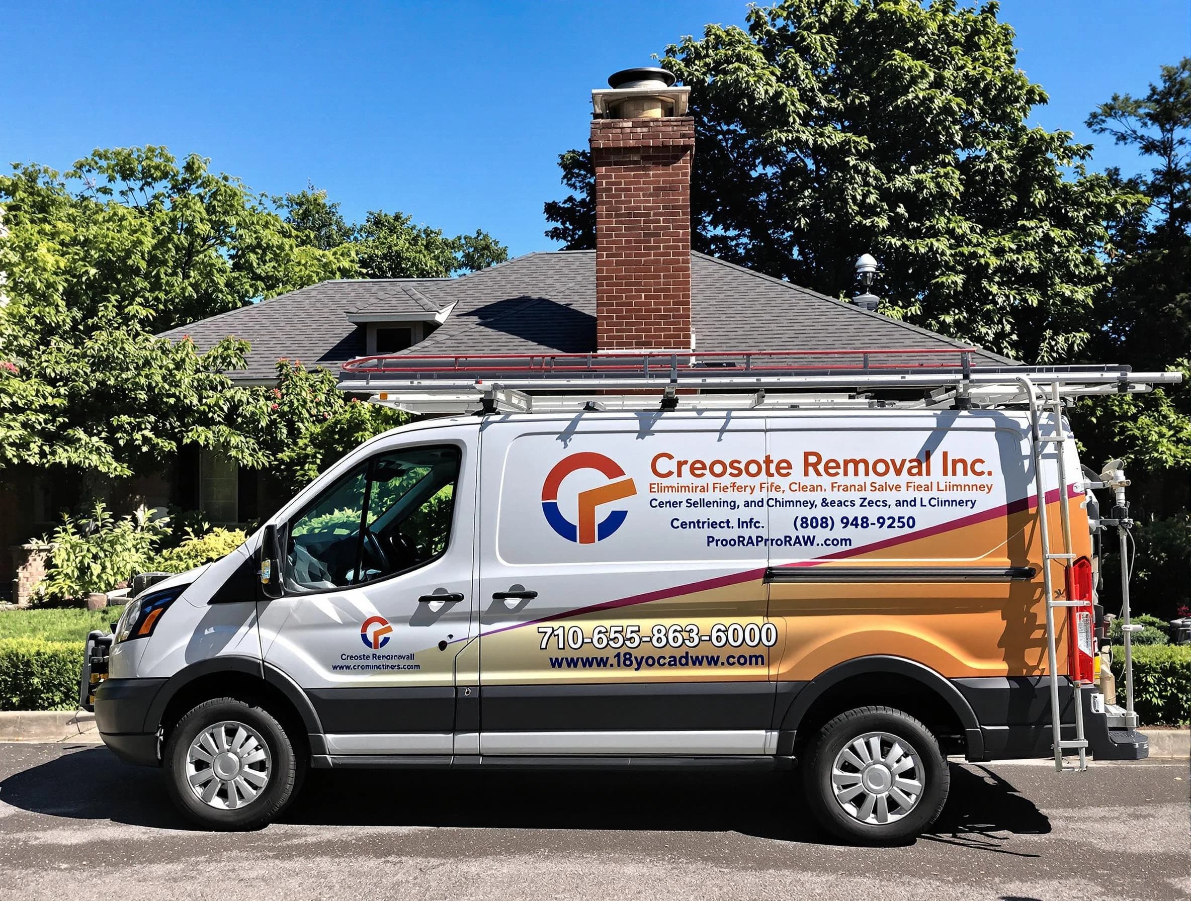 Chickasha Chimney Sweep technician removing creosote safely in Chickasha, OK