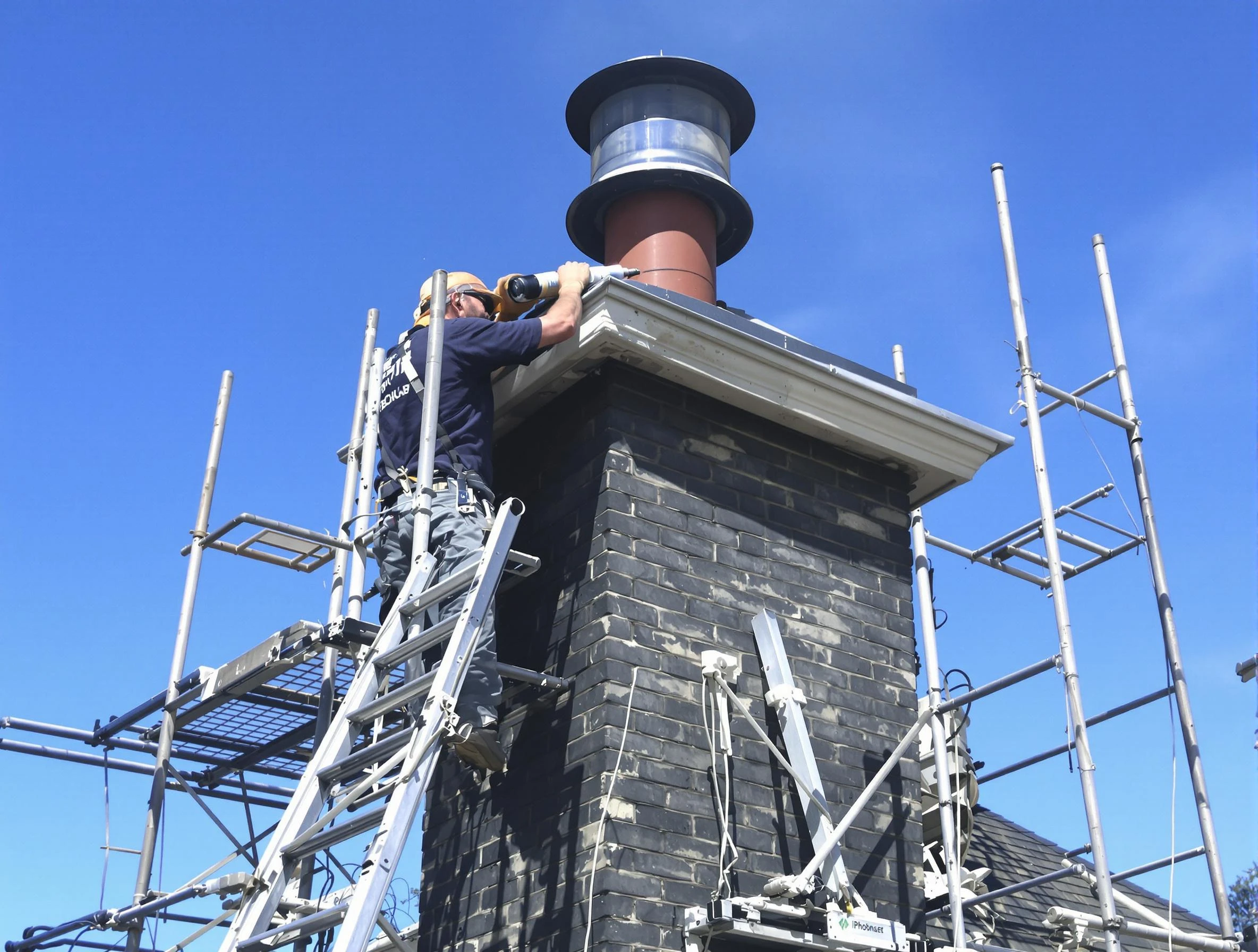 Sturdy chimney crown finished by Chickasha Chimney Sweep in Chickasha, OK